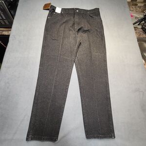 NWT Vintage Wrangler Jeans Mens 40x32 Black Deadstock Straight Leg Western Denim